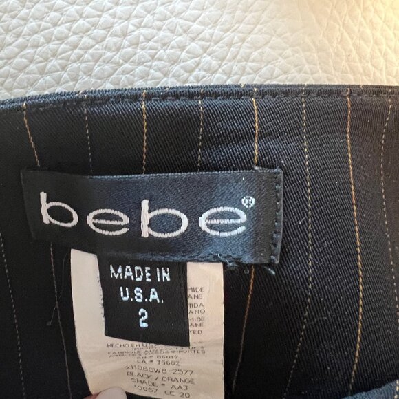 BEBE Vintage Pinstripe Suit - Size 2 - Picture 8 of 8